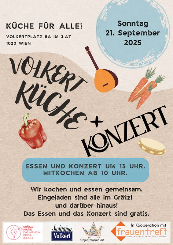 KüfA  am Volkertmarkt: Küche für alle - Gutes Essen für alle - Gutes Leben für alle